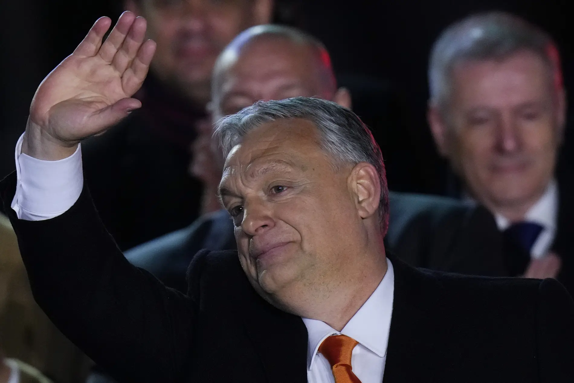 Viktor Orbán Ungarns Ministerpräsident Viktor Orbán bei einer Wahlkampfveranstaltung in Budapest.