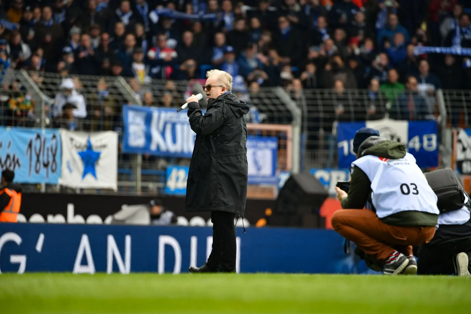 Herbert Grönemeyer im Stadion des VfL Bochum