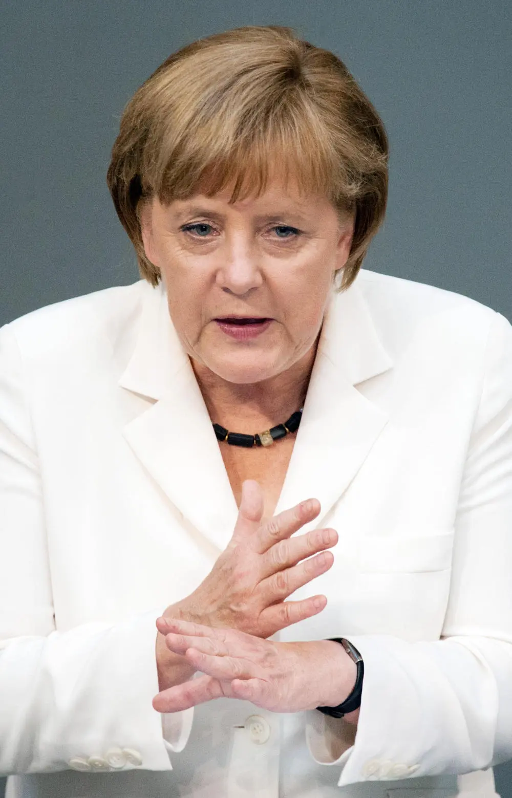 Angela Merkel während ihrer Rede