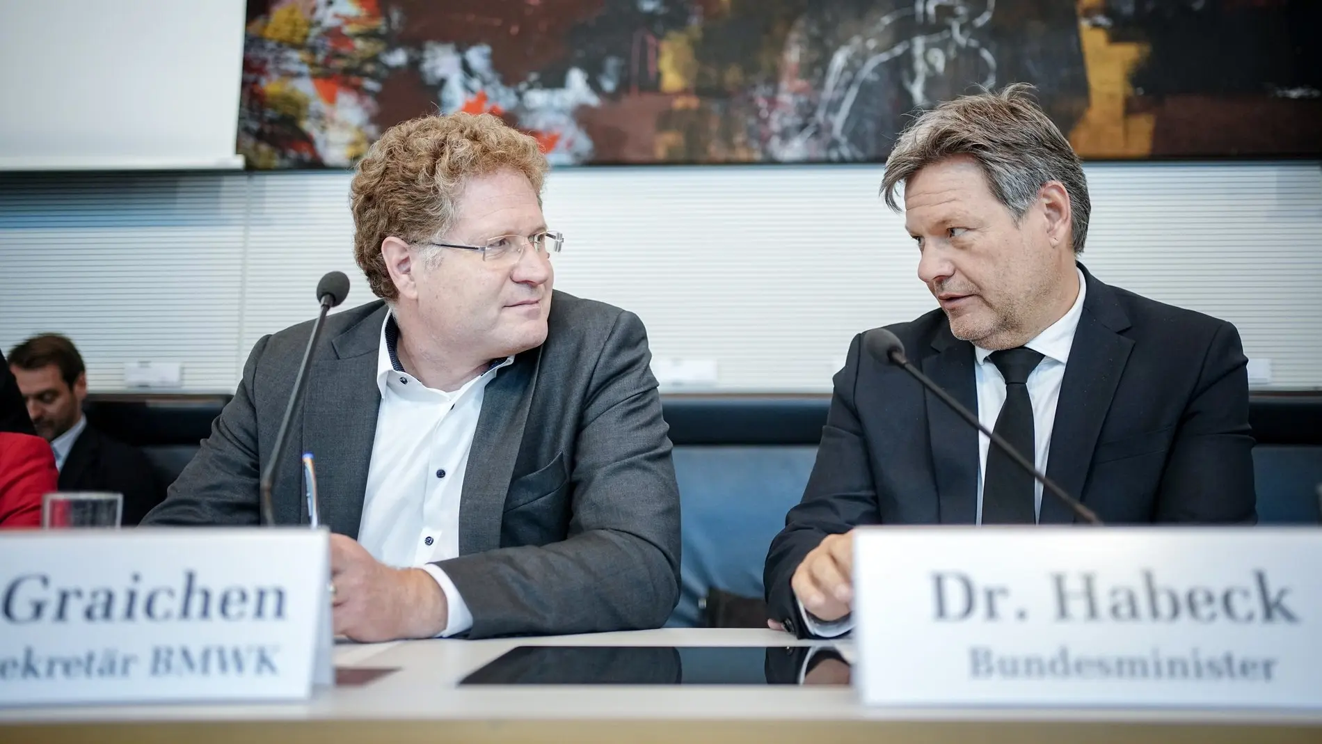 Unter Druck: Staatssekretär Graichen und Minister Habeck Robert Habeck und Patrick Graichen