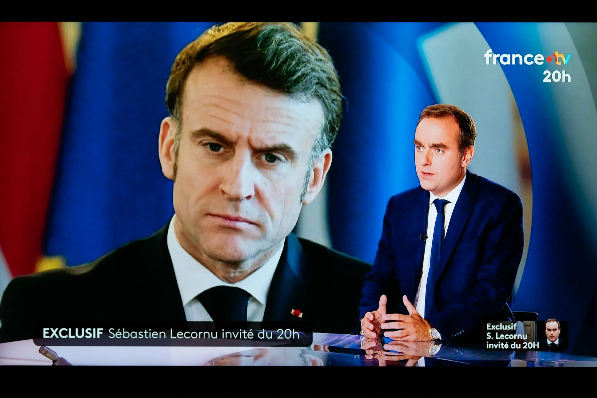 Sébastien Lecornu Sébastien Lecornu in einem Fernsehinterview