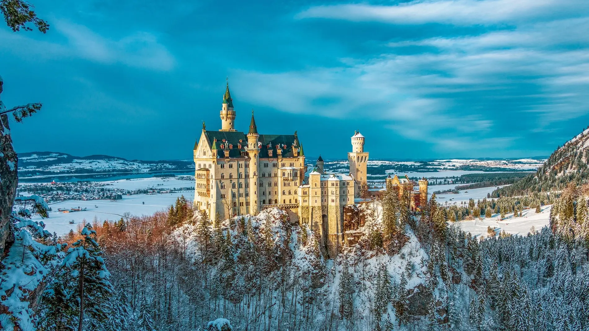 Schloss Neuschwanstein im Winter