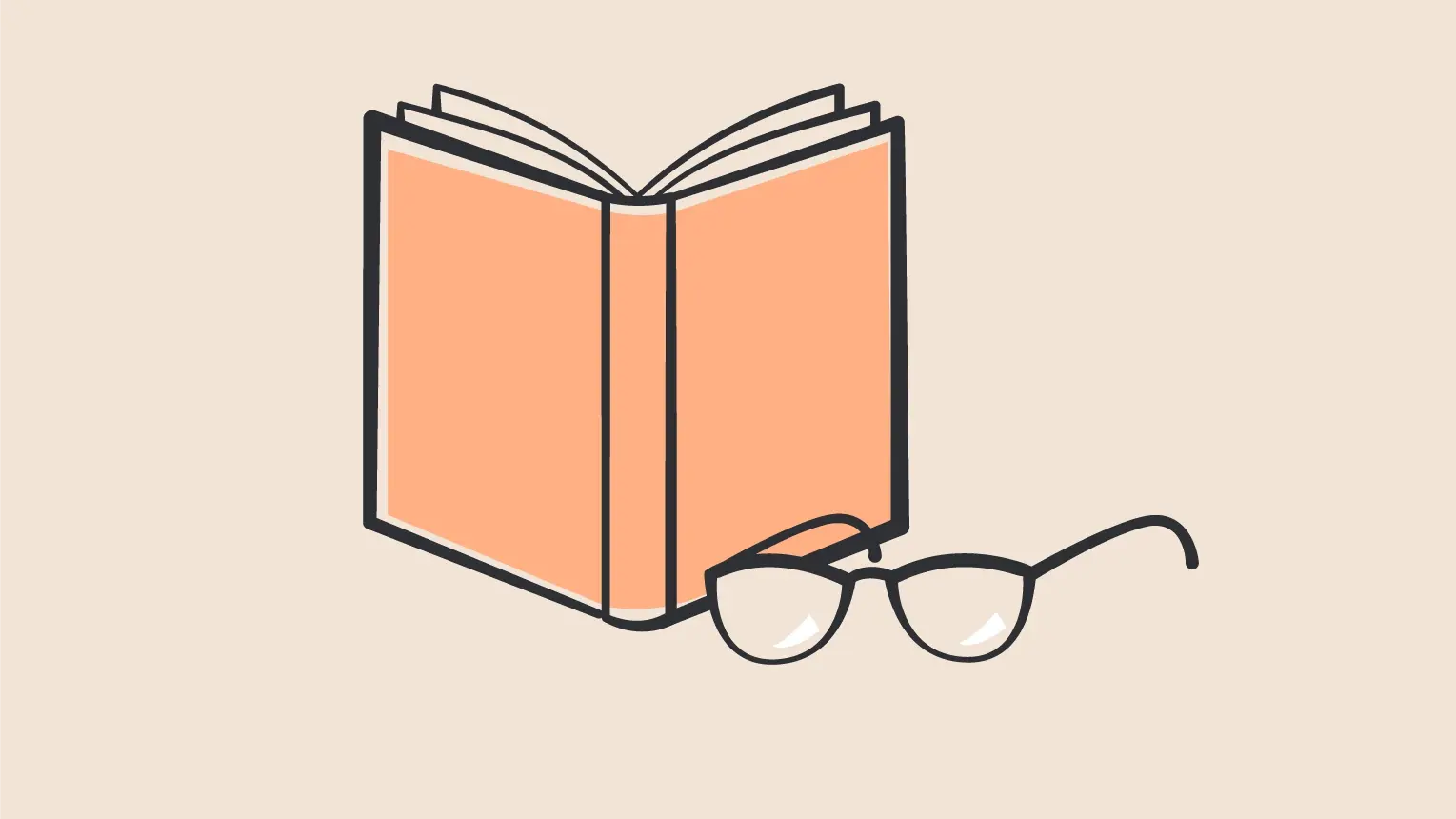 Buchrezension Ein Buch mit einer Brille