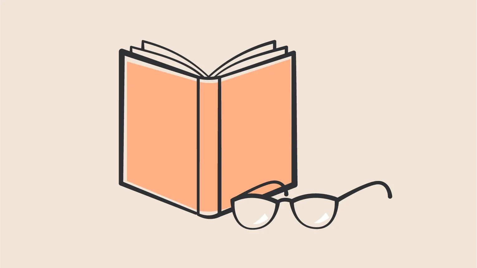 Buchrezension Ein Buch mit einer Brille