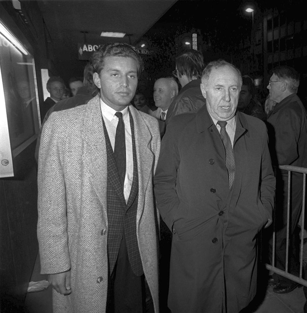 Ignatz Bubis und Michel Friedman nebeneinander