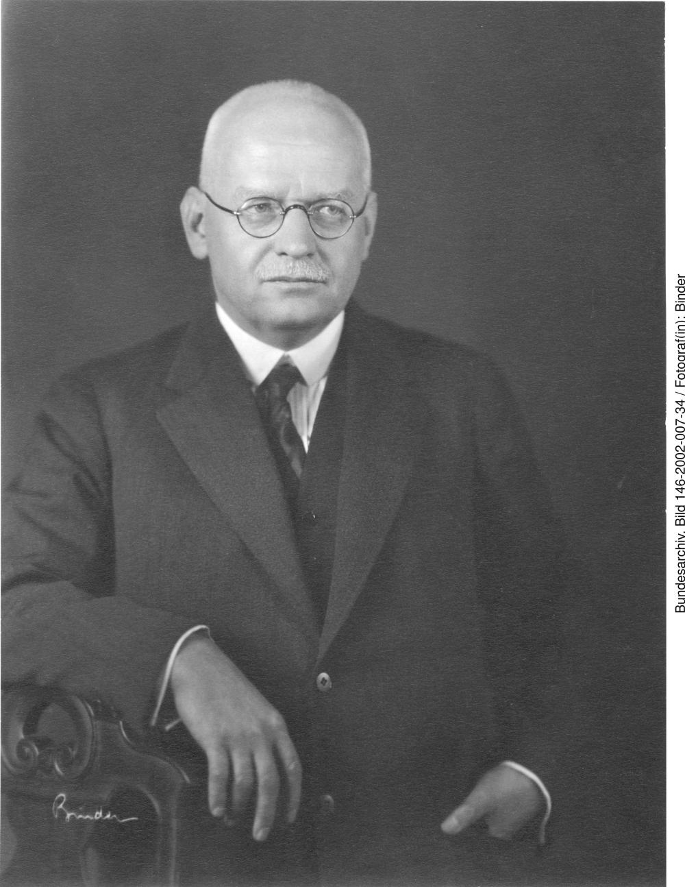 Finanzminister Hans Luther